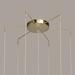 Люстра с 7-ю плафонами из прозрачного стекла в форме шара Orb Cascade  варинант исполнения - 13 | Loft Concept в Твери