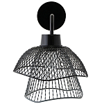 Бра с сетчатым металлическим абажуром Black Mesh Lampshade варинант исполнения - 2 | Loft Concept в Твери