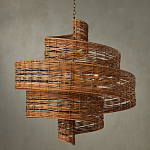 Люстра фактурная в виде спирали Enveloping Art варинант исполнения - 4 | Loft Concept в Твери