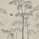 Обои ручная роспись Distant Bamboo Special Colourway on white dyed paper варинант исполнения - 2 | Loft Concept в Твери