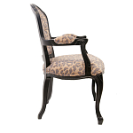 Полукресло с мягкой обивкой из льна на 4-х ножках из массива березы Gladys Armchair варинант исполнения - 1 | Loft Concept в Твери