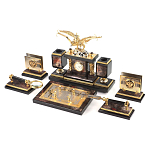 Настольный письменный набор из яшмы и долерита с декором Двуглавый орел Manager Organizer варинант исполнения - 2 | Loft Concept в Твери