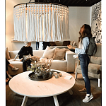 Люстра белая плетеная с кисточками Boho Tassel Chandelier варинант исполнения - 2 | Loft Concept в Твери