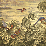 Обои ручная роспись Le Brésil Amarelo Deep Rich Gold варинант исполнения - 3 | Loft Concept в Твери