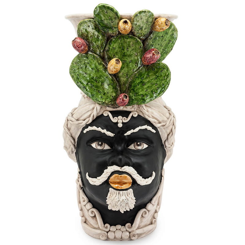 Большая Напольная ваза Abhika VASE MORO MAN FICO Зеленый Коричневый Большая Напольная ваза Abhika VASE MORO MAN FICO Зеленый Коричневый в Твери | Loft Concept