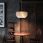 Подвесной светильник с белыми изящными декоративными лепестками Volumetric Petal Lamp варинант исполнения - 3 | Loft Concept в Твери