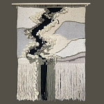 Панно ручная работа Черно-Белый Природный Орнамент  варинант исполнения - 4 | Loft Concept в Твери