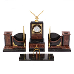 Настольный письменный набор из лемезита и змеевика с декором в виде Орла в подарочной упаковке Successful Leader варинант исполнения - 1 | Loft Concept в Твери