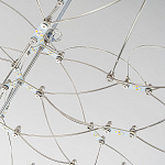 Люстра подвесная с тонкой металлической конструкцией цвета хром Quasar варинант исполнения - 4 | Loft Concept в Твери