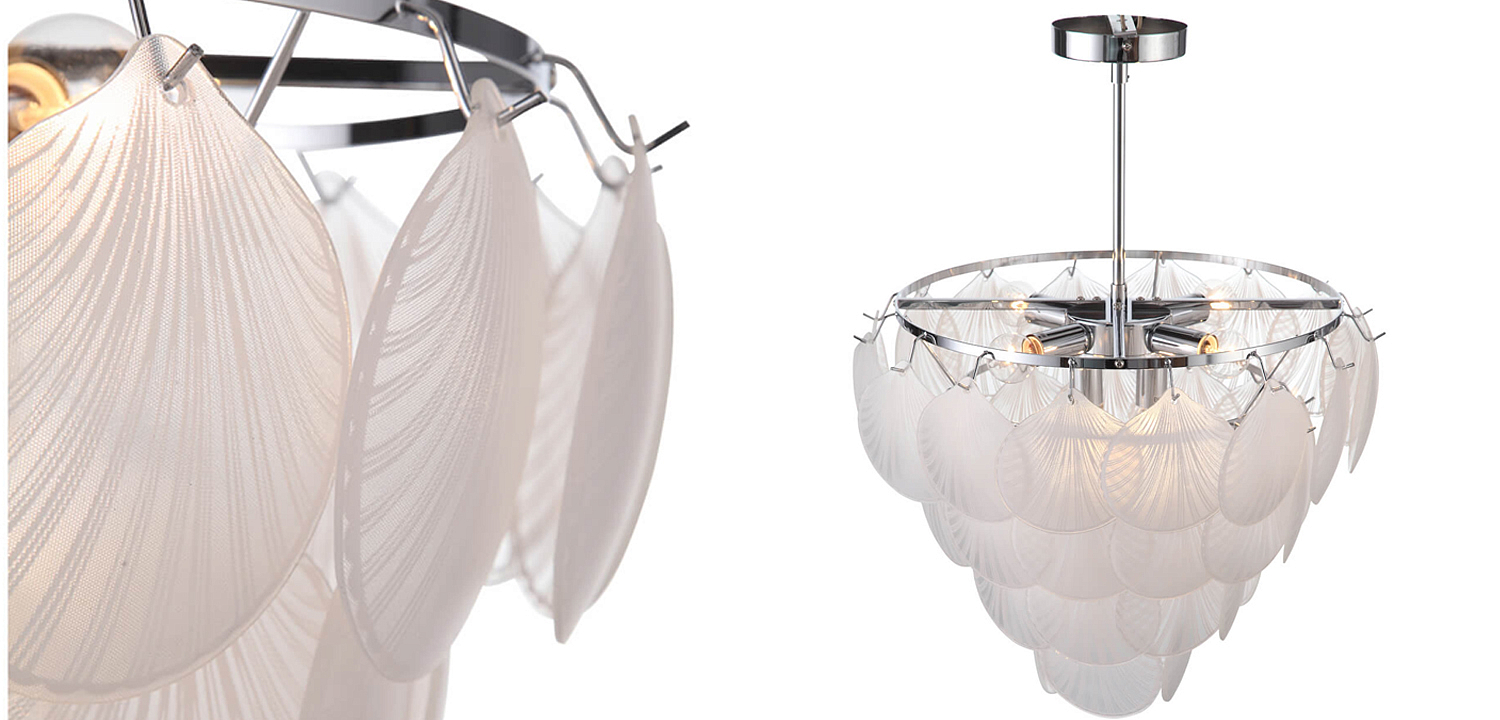 Люстра Glass Shells Suspension Chandelier Люстра Glass Shells Suspension Chandelier - Loft-Concept в Твери