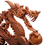 Панно из дерева дракон Panel With Animals варинант исполнения - 2 | Loft Concept в Твери