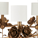 Люстра с каркасом в виде цветков розы и тканевыми абажурами Flowers and Fox Roses варинант исполнения - 2 | Loft Concept в Твери