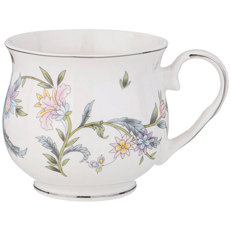 Кружка из фарфора с цветочным принтом 480 мл Tea Flower Set Мульти Кружка из фарфора с цветочным принтом 480 мл Tea Flower Set Мульти в Твери | Loft Concept