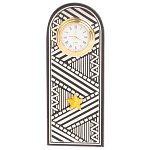 Часы подарочные настольные в виде погона Генерала из натурального камня Змеевик Silver Military Clock варинант исполнения - 4 | Loft Concept в Твери