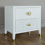 Тумба прикроватная с двумя ящиками Elsa Dreams White варинант исполнения - 1 | Loft Concept в Твери