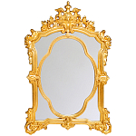 Зеркало с ажурной раме золотого цвета Classic Ornament Mirror варинант исполнения - 1 | Loft Concept в Твери
