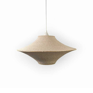 Подвесной вязаный бежевый светильник «Звезда Востока 01»