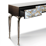 Консоль с 3-мя выдвижными ящиками и фасадом с эффектом трещины Visionnaire варинант исполнения - 1 | Loft Concept в Твери