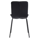 Стул черный с обивкой из велюра Black Archie Chair варинант исполнения - 4 | Loft Concept в Твери