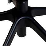 Стул с мягкой синей обивкой из велюра и подъемно-поворотным механизмом на черных колесиках Harper Blue варинант исполнения - 6 | Loft Concept в Твери