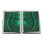 Портсигар на 10 сигарет с газовой зажигалкой из натурального камня Малахит Stone Cigarettes Cases варинант исполнения - 4 | Loft Concept в Твери