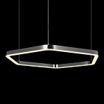 Люстра подвесная светодиодная в форме шестиугольника Диаметр 100 см Hexagon Horizontal варинант исполнения - 4 | Loft Concept в Твери