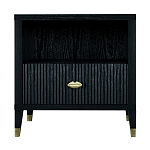 Прикроватная тумбочка с полкой Elsa Dreams Black варинант исполнения - 6 | Loft Concept в Твери