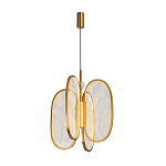 Люстра с гравировкой на акриловых плафонах Gravyura Bronze D 33 см варинант исполнения - 2 | Loft Concept в Твери