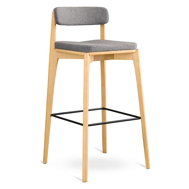 Барный стул из массива ясеня Elegant Ash Shape Ясень Серый Бежевый Барный стул из массива ясеня Elegant Ash Shape Ясень Серый Бежевый в Твери | Loft Concept