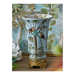 Ваза из фарфора с бронзовыми элементами Tropical Garden варинант исполнения - 6 | Loft Concept в Твери