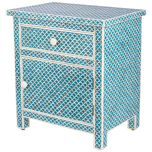 Тумба bone fish scale inlay cupboard