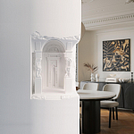 Встраиваемый в стену гипсовый светильник под покраску с колоннами и арками в античном стиле Antiquity Athena варинант исполнения - 15 | Loft Concept в Твери