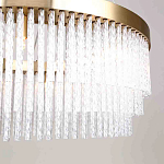 Люстра подвесная со стеклянными подвесками в виде перекрученных трубочек Nembus варинант исполнения - 4 | Loft Concept в Твери