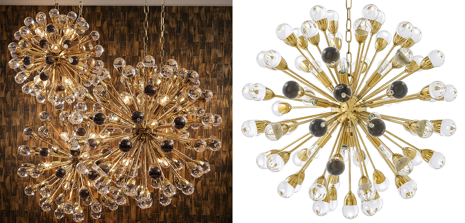 Люстра Eichholtz Chandelier Anto L Gold - Loft-Concept в Твери