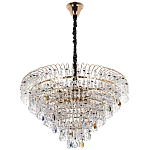 Люстра с прозрачными и цветными подвесками из хрусталя Colorful Crystals Chandelier 18 варинант исполнения - 2 | Loft Concept в Твери