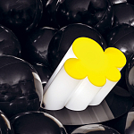 Настольная дизайнерская лампа Poltronova Passiflora Yellow Table Lamp варинант исполнения - 8 | Loft Concept в Твери