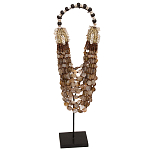 Этническое ожерелье из ракушек и круглых бусин Aboriginal Long Necklace Shells варинант исполнения - 1 | Loft Concept в Твери