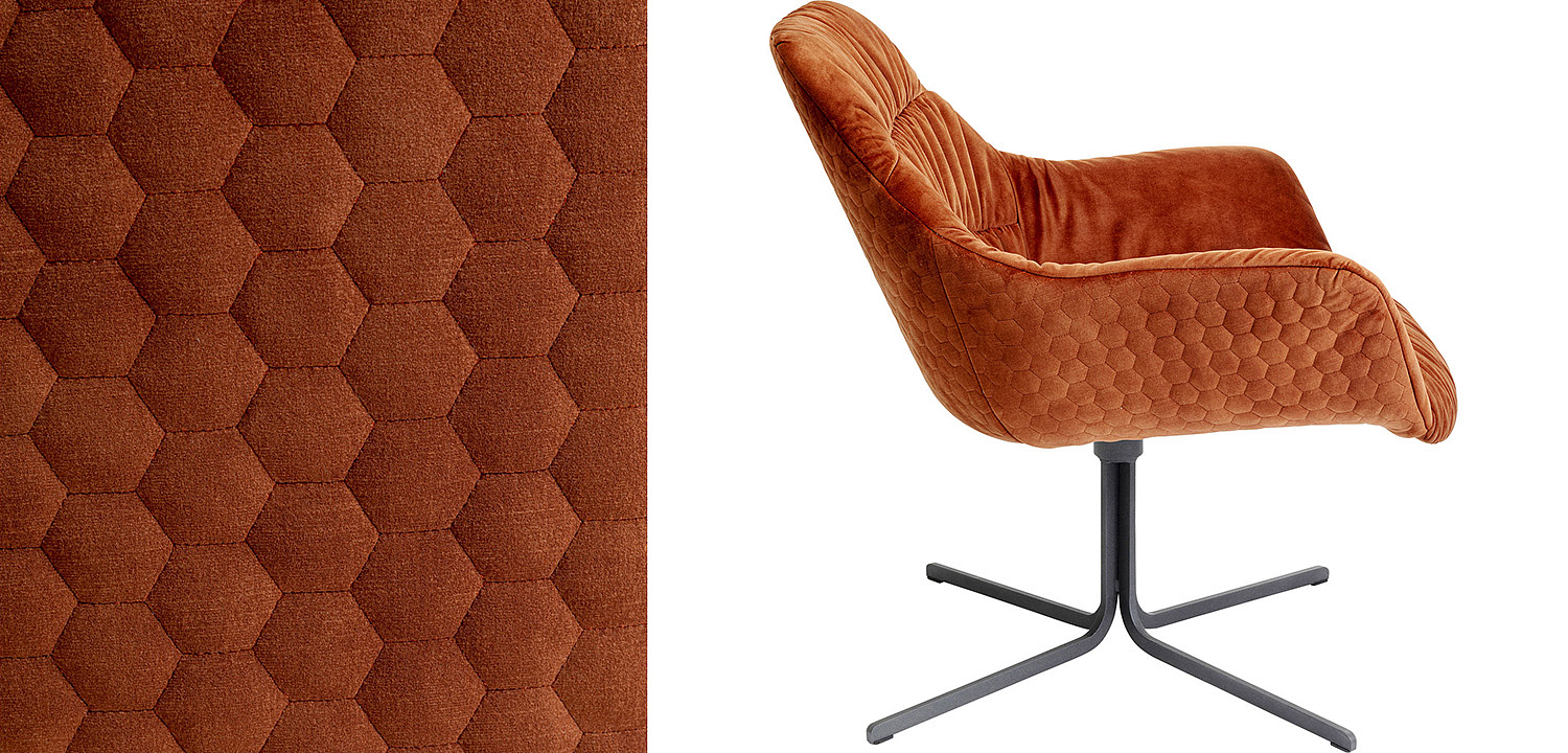 Кресло вращающееся Cinnamon Honeycomb - Loft-Concept в Твери