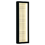 Светодиодное прямоугольное бра из металла черного цвета Lattice Lux варинант исполнения - 5 | Loft Concept в Твери