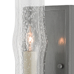 Бра с прозрачным плафоном на сером каркасе Elegant Gray Lamp варинант исполнения - 1 | Loft Concept в Твери