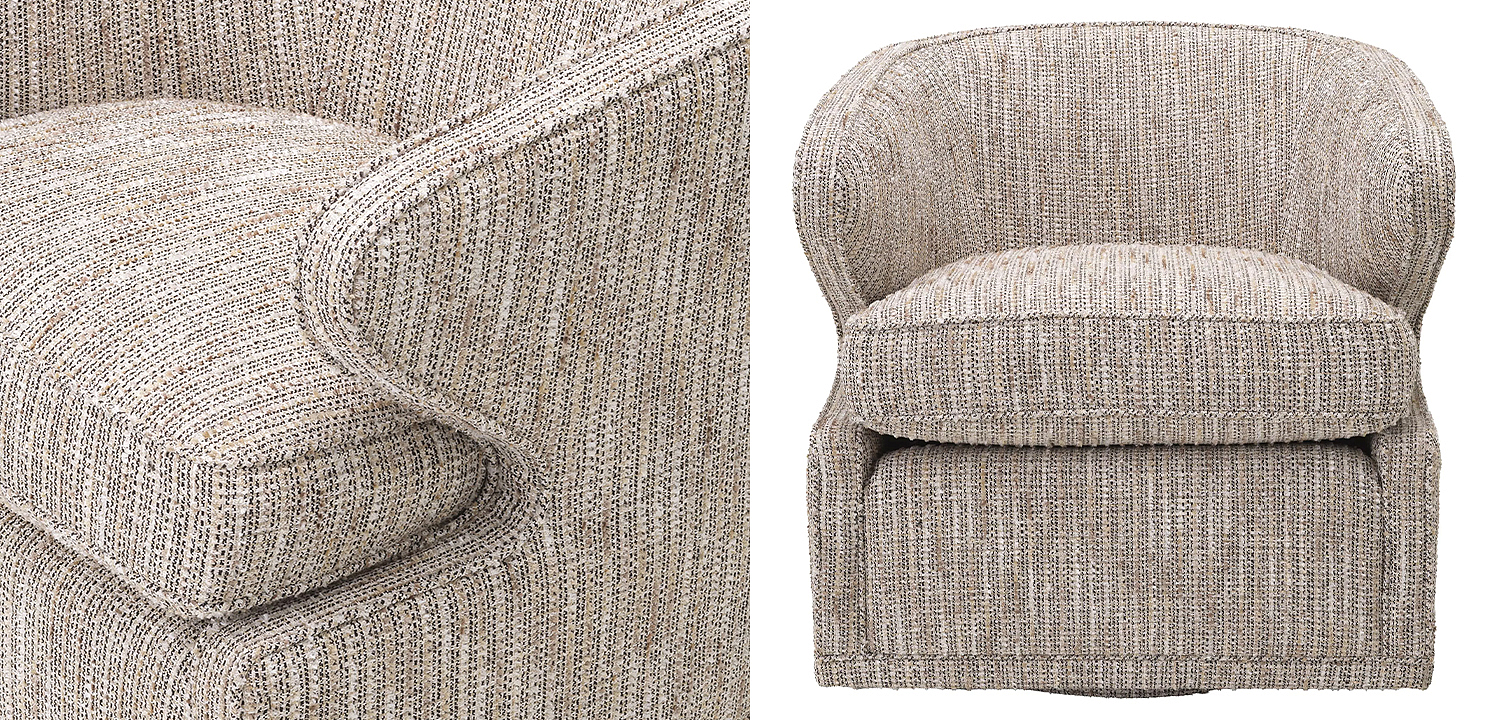 Кресло Eichholtz Swivel Chair Dorset Бежевый Кресло Eichholtz Swivel Chair Dorset Бежевый - Loft-Concept в Твери