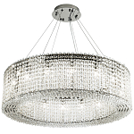 Круглая люстра с хрустальными подвесками хром Crystal Art Chrome Chandelier 16 варинант исполнения - 2 | Loft Concept в Твери