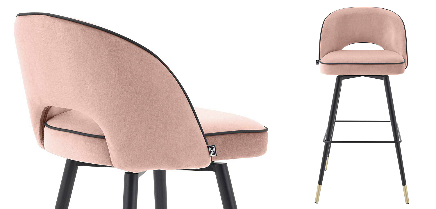Комплект барных стульев Eichholtz Bar Stool Cliff set of 2 nude Комплект барных стульев Eichholtz Bar Stool Cliff set of 2 nude - Loft-Concept в Твери