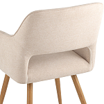 Стул в рогожке бежевого цвета NEASAN STOOL варинант исполнения - 7 | Loft Concept в Твери