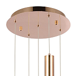 Подвесной светильник Metal Acrylic Tube Five Gold Hanging Lamp варинант исполнения - 3 | Loft Concept в Твери