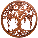 Панно из дерева Wood Panel With Trees варинант исполнения - 1 | Loft Concept в Твери