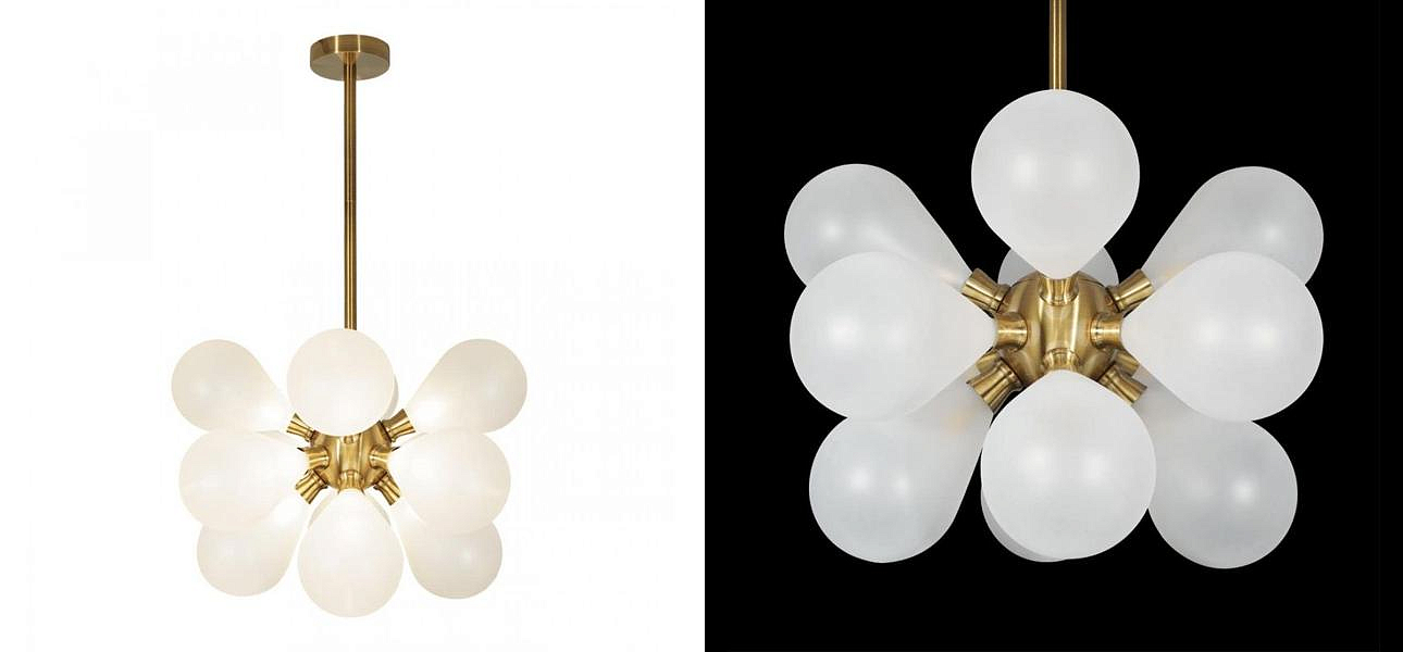 Люстра Simonet Chandelier White 50 см Люстра Simonet Chandelier White 50 см - Loft-Concept в Твери