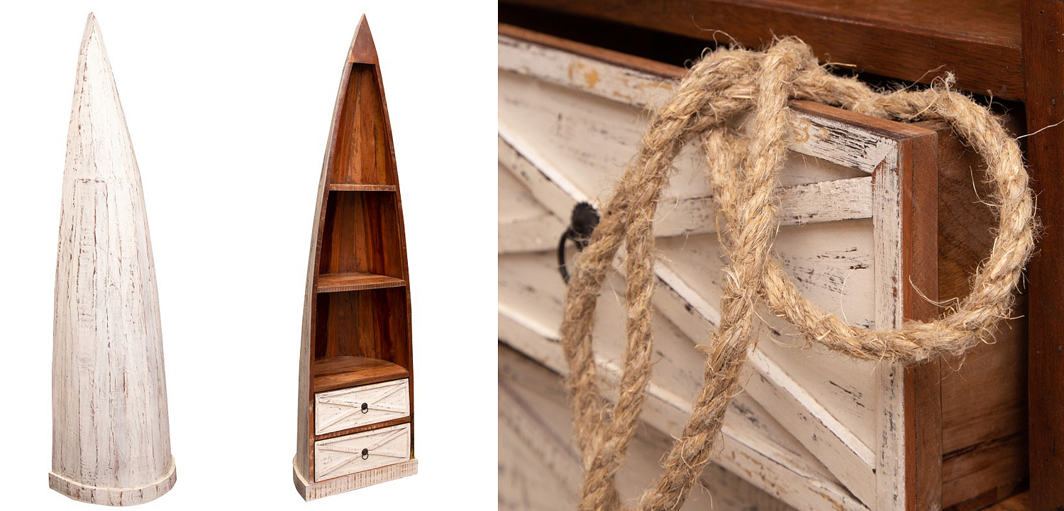 Стеллаж Old Boat White Стеллаж Old Boat White - Loft-Concept в Твери