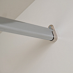 Шкаф бежевый двухдверный с полками и штангой Eccentricity варинант исполнения - 5 | Loft Concept в Твери