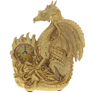 Часы в виде дракона Golden Dragon Clock